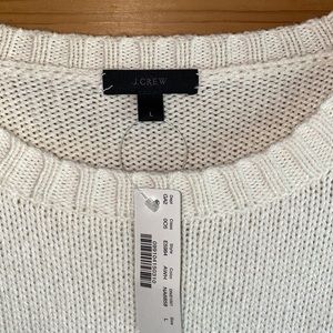J. Crew Women's Cream Crew Neck Sweater